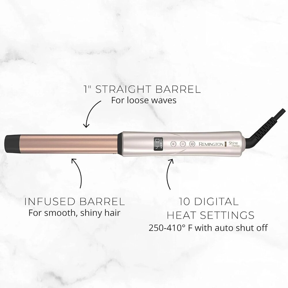 REMINGTON Shine Therapy Argan Oil & Keratin Infused 1 Inch Curling Wand - Picture 5 of 8